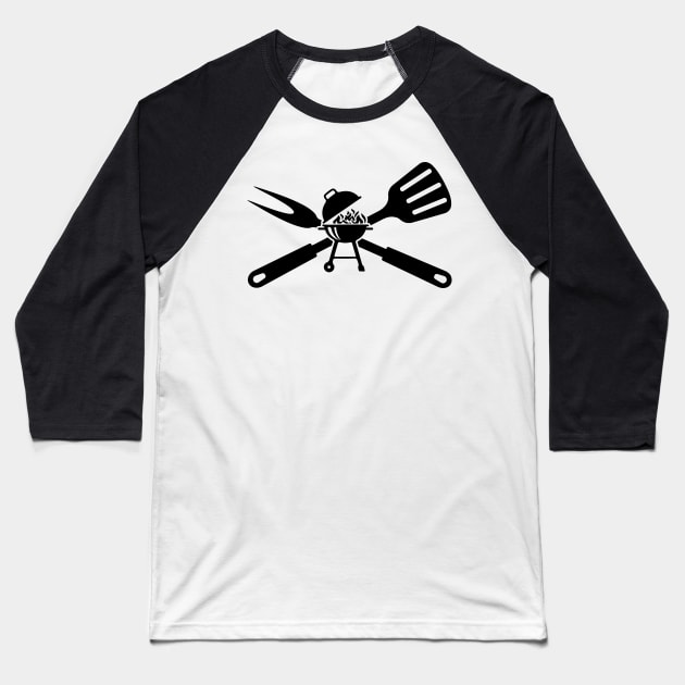 BBQ Graphic Shirt Baseball T-Shirt by SeleART